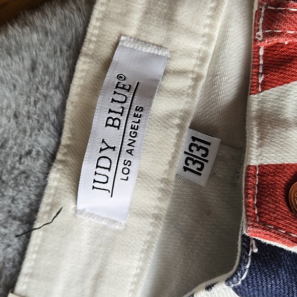 Judy Blue High Waist Flare American Flag Jeans, Jr Women's 13/31, New With Tags - Picture 2 of 13